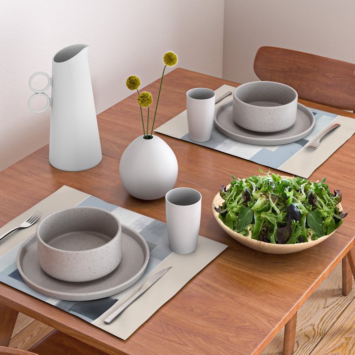 Soft Blue Forms II Placemat Gallery Image 2