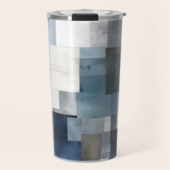 Soft Blue Forms II Travel Mug Gallery Image 1