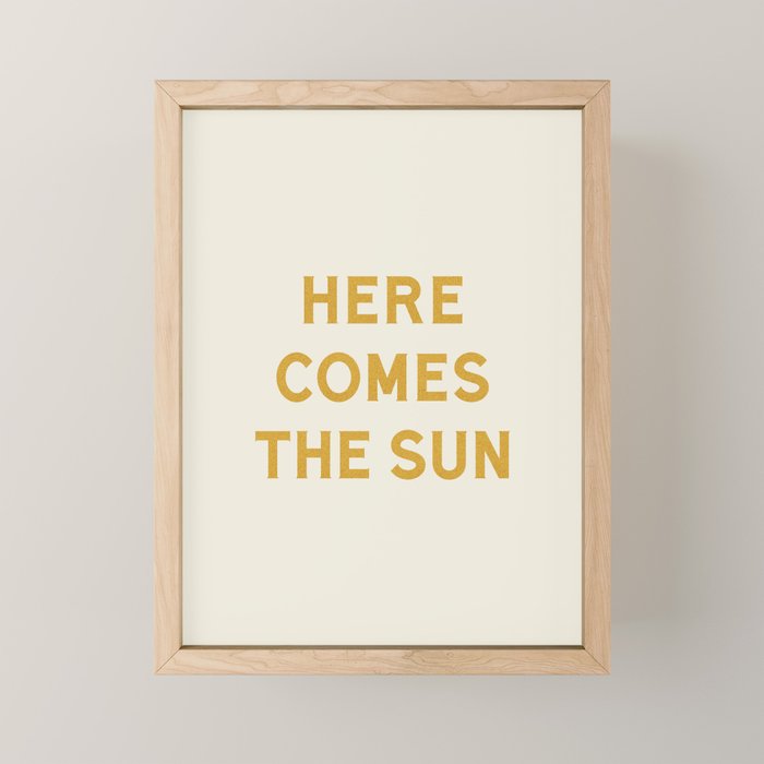 Here comes the sun Mini Art Print Gallery Image 1