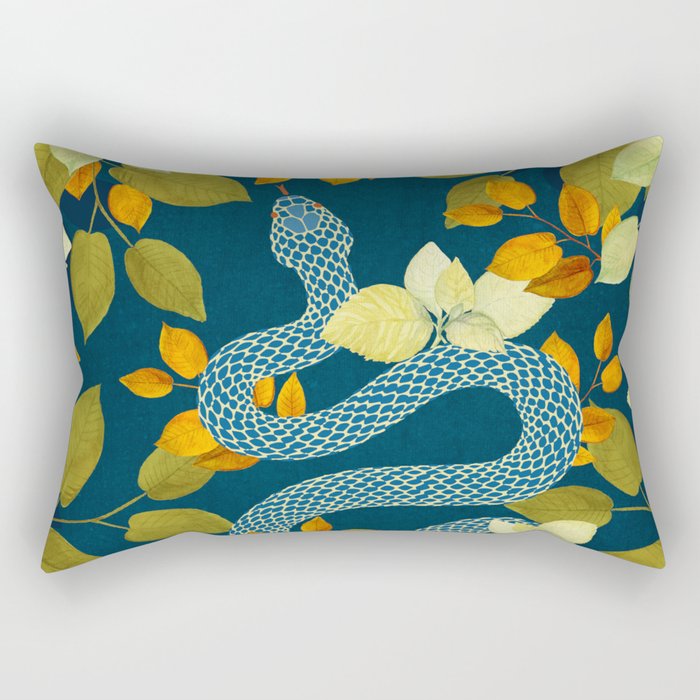 Autumn Serpent Garden Rectangular Pillow Gallery Image 1