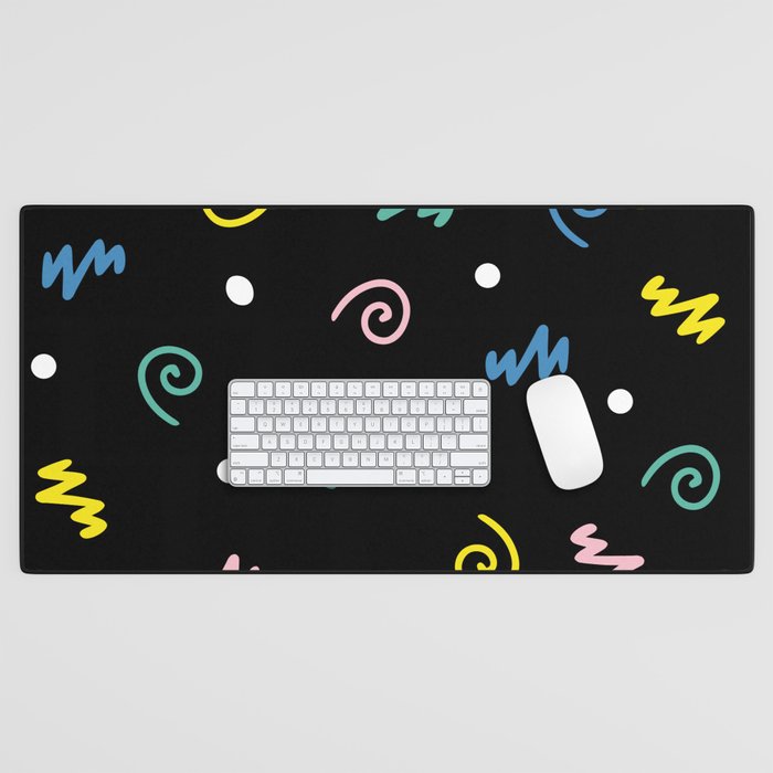 Memphis pattern 55 - 80s / 90s Retro Desk Mat Gallery Image 1