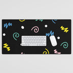 Memphis pattern 55 - 80s / 90s Retro Desk Mat Gallery Image 1