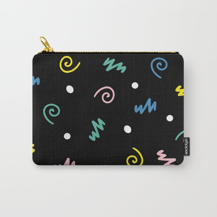 Memphis pattern 55 - 80s / 90s Retro Carry All Pouch Gallery Image 1