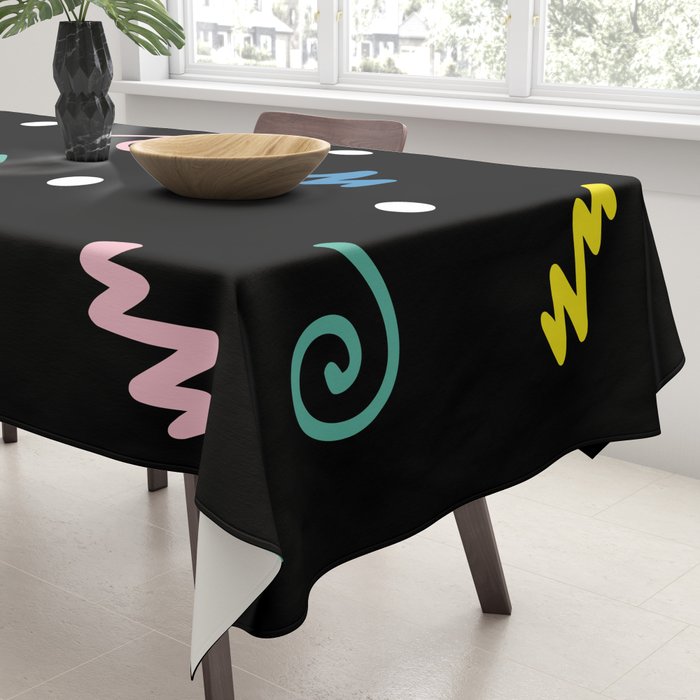 Memphis pattern 55 - 80s / 90s Retro Tablecloth Gallery Image 3