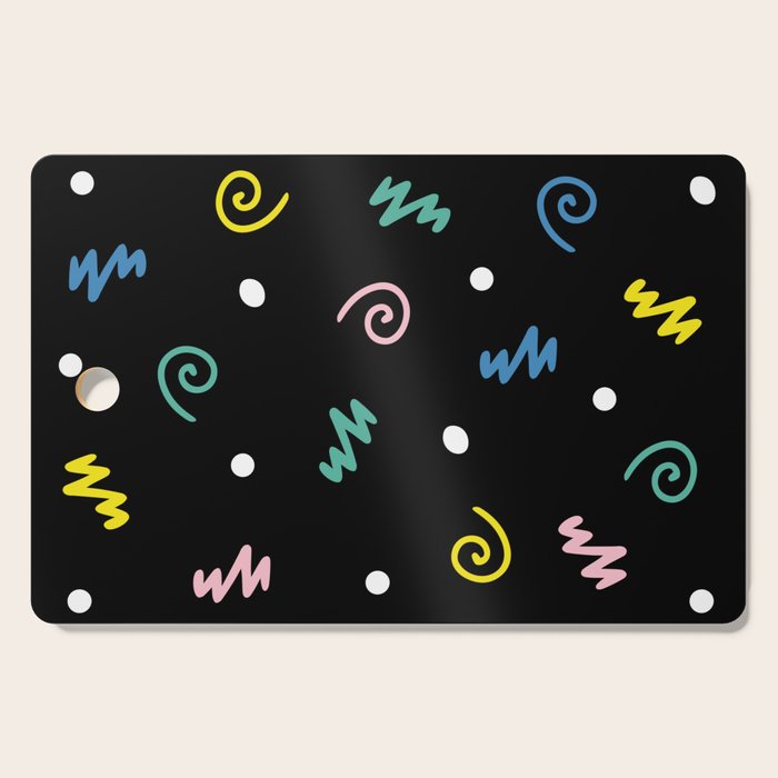 Memphis pattern 55 - 80s / 90s Retro Cutting Board Gallery Image 1