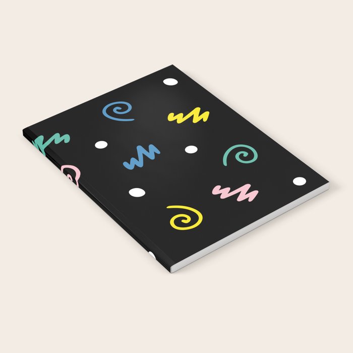 Memphis pattern 55 - 80s / 90s Retro Notebook Gallery Image 2