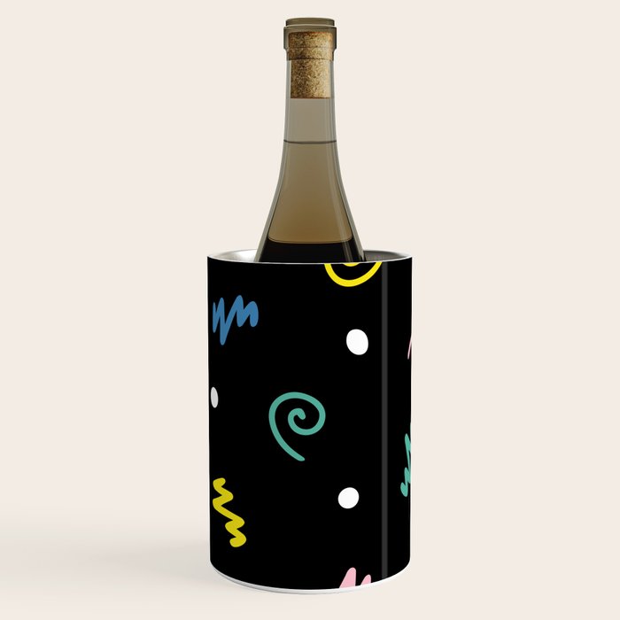 Memphis pattern 55 - 80s / 90s Retro Wine Chiller Gallery Image 2