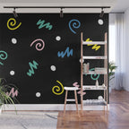 Memphis pattern 55 - 80s / 90s Retro Wall Mural Gallery Image 1