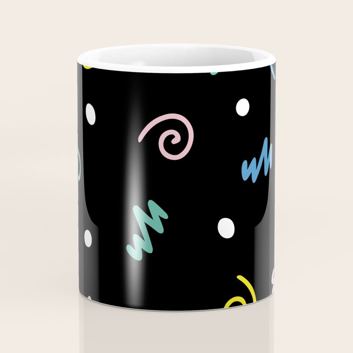 Memphis pattern 55 - 80s / 90s Retro Coffee Mug Gallery Image 4