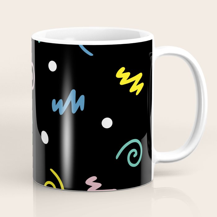 Memphis pattern 55 - 80s / 90s Retro Coffee Mug Gallery Image 1