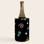 Memphis pattern 55 - 80s / 90s Retro Wine Chiller Gallery Image 1
