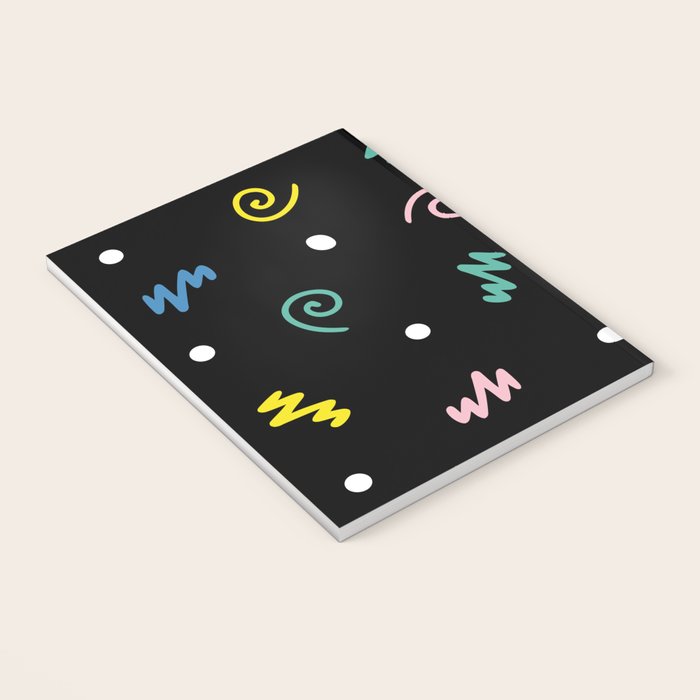 Memphis pattern 55 - 80s / 90s Retro Notebook Gallery Image 3