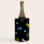 Memphis pattern 55 - 80s / 90s Retro Wine Chiller Gallery Image 3