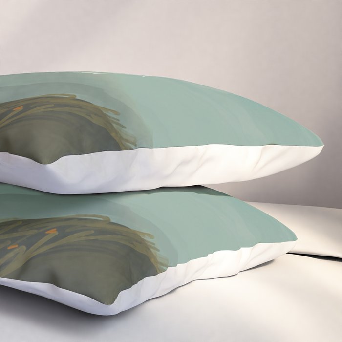 "Take Heart, Dear Traveller, Light Will Meet You In Wild Places." | Landscape Design Pillow Sham Gallery Image 3