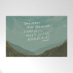 "Take Heart, Dear Traveller, Light Will Meet You In Wild Places." | Landscape Design Welcome Mat Gallery Image 1