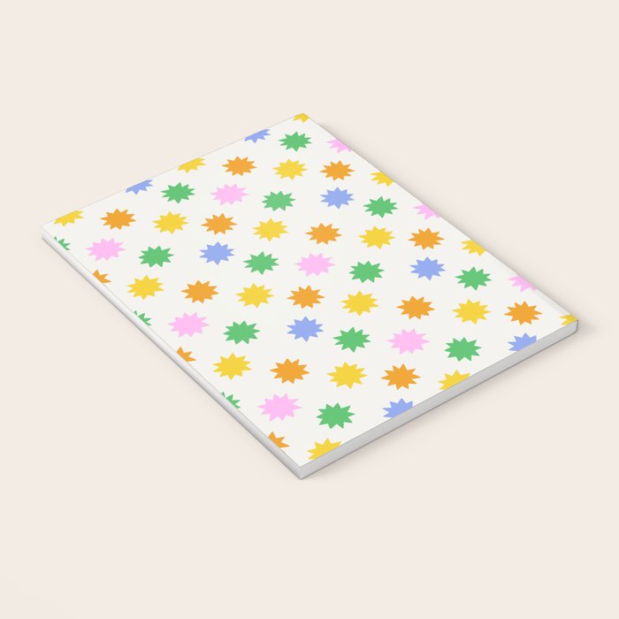 Colorful star shpe cartoon pattern Notebook Gallery Image 3