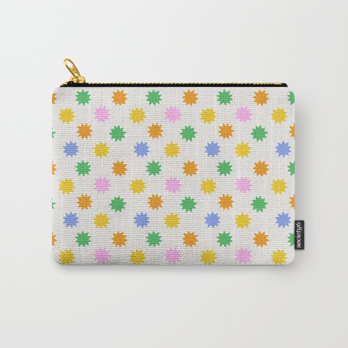 Colorful star shpe cartoon pattern Carry All Pouch Gallery Image 1