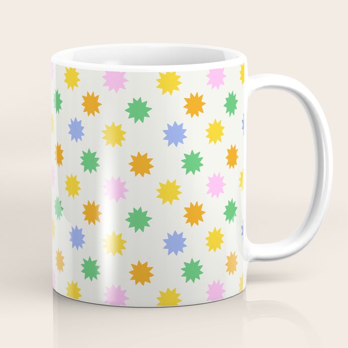 Colorful star shpe cartoon pattern Coffee Mug Gallery Image 1