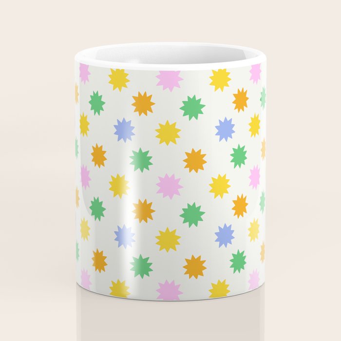 Colorful star shpe cartoon pattern Coffee Mug Gallery Image 4