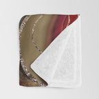 Liquid Marble Agate Glitter Glam #2 (Faux Glitter) #decor #art #society6 Throw Blanket Gallery Image 3
