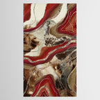 Liquid Marble Agate Glitter Glam #2 (Faux Glitter) #decor #art #society6 Tablecloth Gallery Image 2
