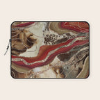 Liquid Marble Agate Glitter Glam #2 (Faux Glitter) #decor #art #society6 Laptop Sleeve Gallery Image 1