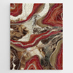Liquid Marble Agate Glitter Glam #2 (Faux Glitter) #decor #art #society6 Jigsaw Puzzle Gallery Image 1