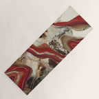 Liquid Marble Agate Glitter Glam #2 (Faux Glitter) #decor #art #society6 Yoga Mat Gallery Image 1