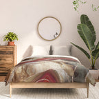 Liquid Marble Agate Glitter Glam #2 (Faux Glitter) #decor #art #society6 Comforter Gallery Image 3
