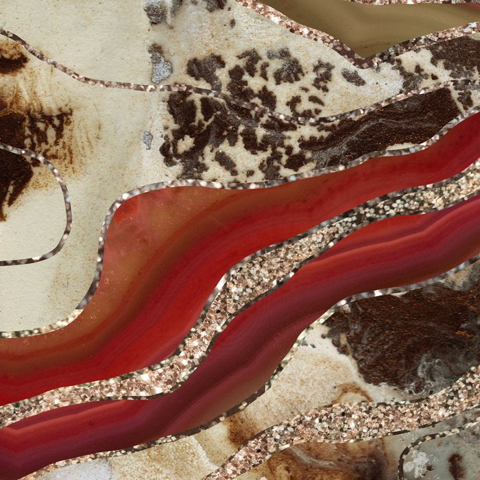 Liquid Marble Agate Glitter Glam #2 (Faux Glitter) #decor #art #society6 Coffee Mug Gallery Image 2