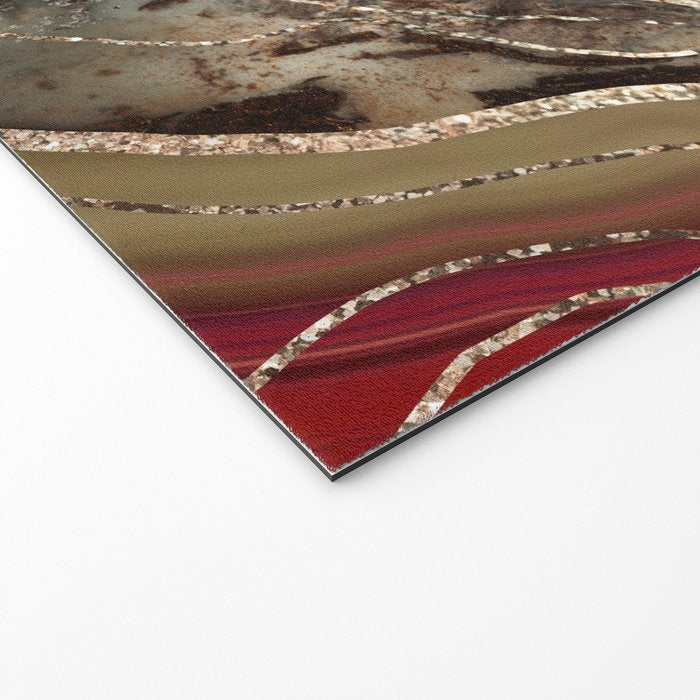Liquid Marble Agate Glitter Glam #2 (Faux Glitter) #decor #art #society6 Welcome Mat Gallery Image 2