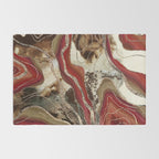Liquid Marble Agate Glitter Glam #2 (Faux Glitter) #decor #art #society6 Rug Gallery Image 2