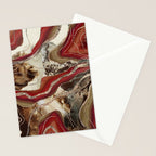 Liquid Marble Agate Glitter Glam #2 (Faux Glitter) #decor #art #society6 Stationery Card Gallery Image 2