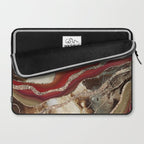 Liquid Marble Agate Glitter Glam #2 (Faux Glitter) #decor #art #society6 Laptop Sleeve Gallery Image 2