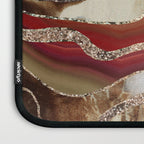 Liquid Marble Agate Glitter Glam #2 (Faux Glitter) #decor #art #society6 Laptop Sleeve Gallery Image 3