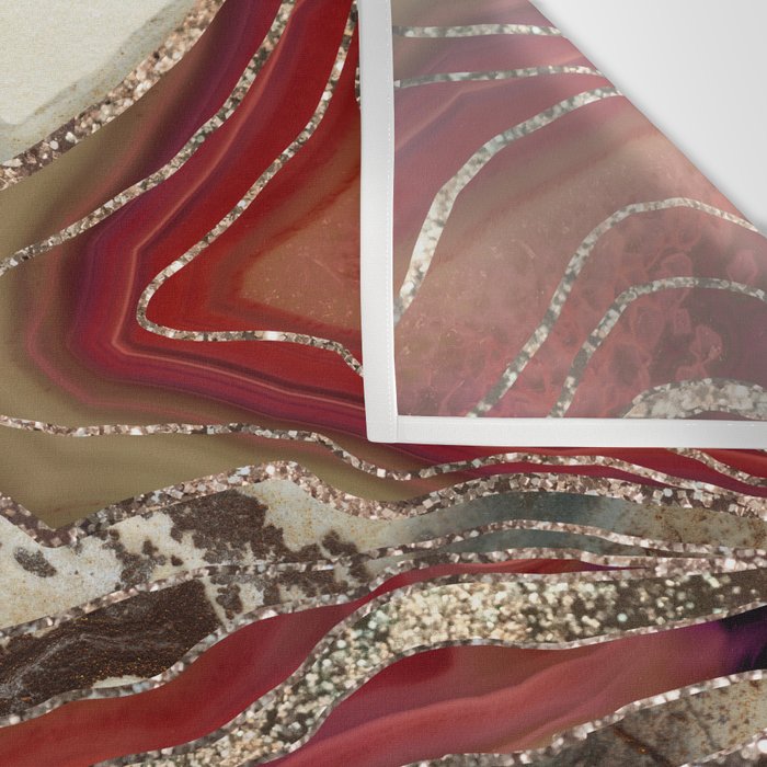Liquid Marble Agate Glitter Glam #2 (Faux Glitter) #decor #art #society6 Wall Tapestry Gallery Image 3