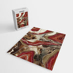 Liquid Marble Agate Glitter Glam #2 (Faux Glitter) #decor #art #society6 Jigsaw Puzzle Gallery Image 2