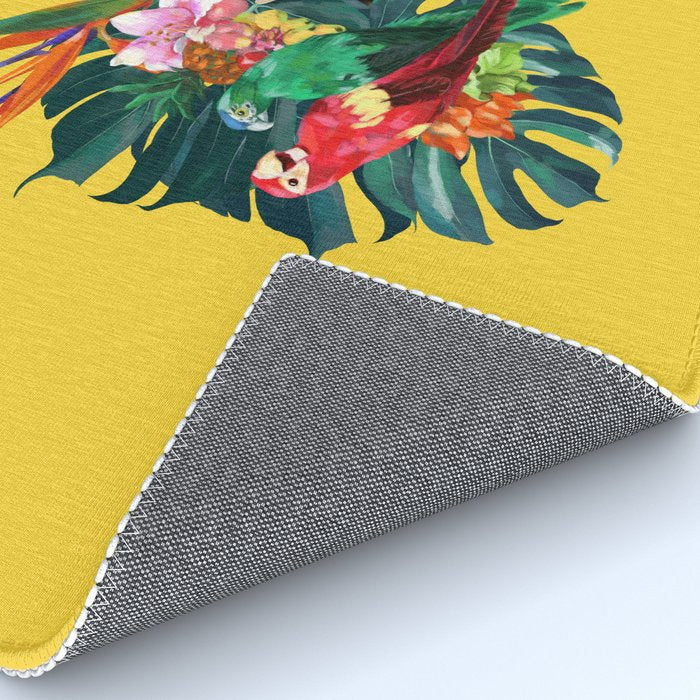 Aloha Hawaiian Llama in Yellow Rug Gallery Image 4