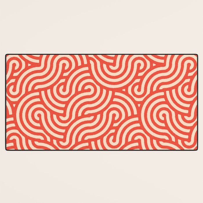 SWIRL Cayenne and Almond Desk Mat Gallery Image 3