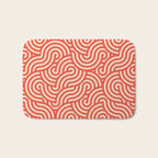SWIRL Cayenne and Almond Bath Mat Gallery Image 1