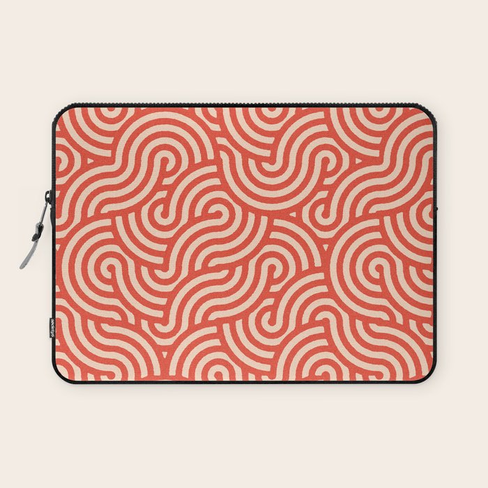 SWIRL Cayenne and Almond Laptop Sleeve Gallery Image 1