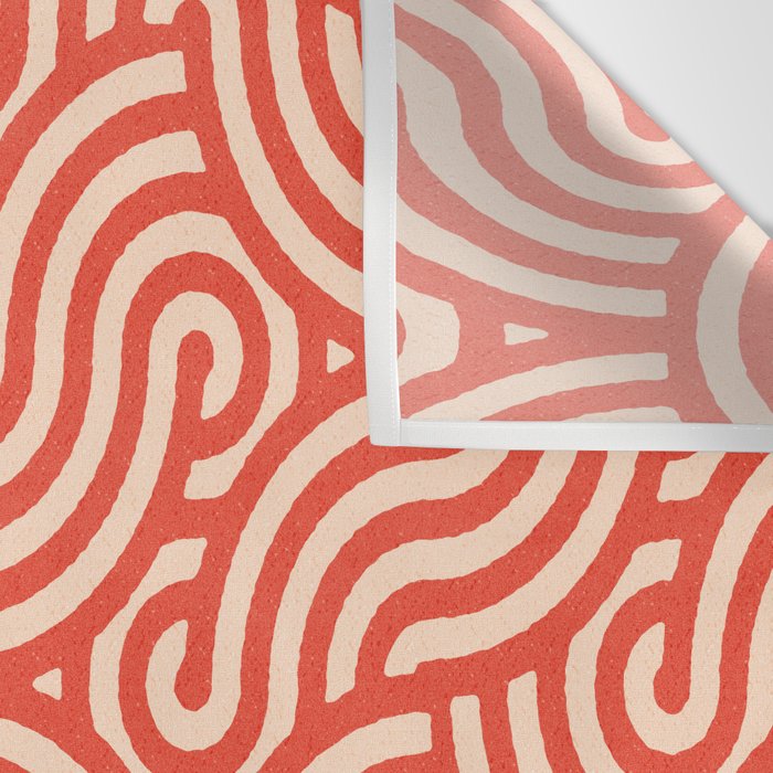 SWIRL Cayenne and Almond Wall Tapestry Gallery Image 3