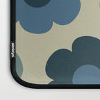 Such Cute Flowers Retro Floral Pattern in Muted Vintage Blue and Beige Laptop Sleeve Gallery Image 3