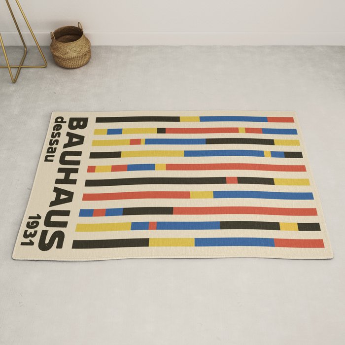 Bauhaus Dessau 1931 Modernist Minimal Homage Rug Gallery Image 2