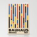 Bauhaus Dessau 1931 Modernist Minimal Homage Stationery Card Gallery Image 2