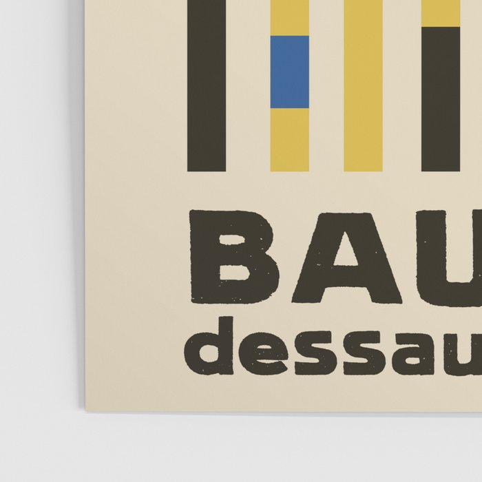Bauhaus Dessau 1931 Modernist Minimal Homage Poster Gallery Image 3