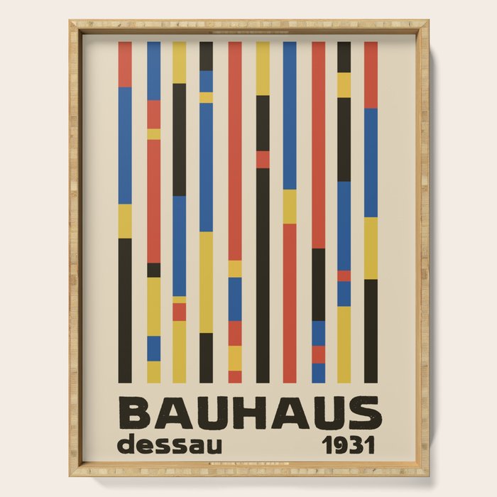 Bauhaus Dessau 1931 Modernist Minimal Homage Serving Tray Gallery Image 1