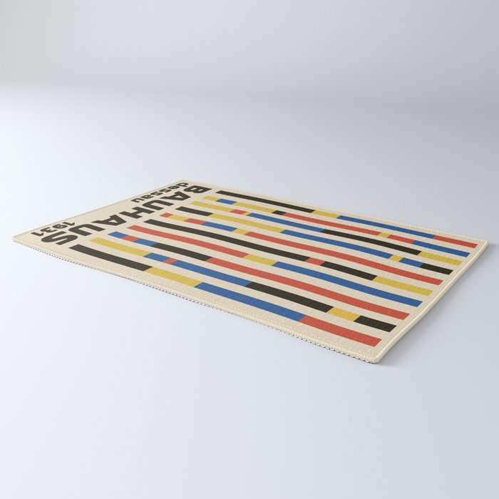 Bauhaus Dessau 1931 Modernist Minimal Homage Rug Gallery Image 3