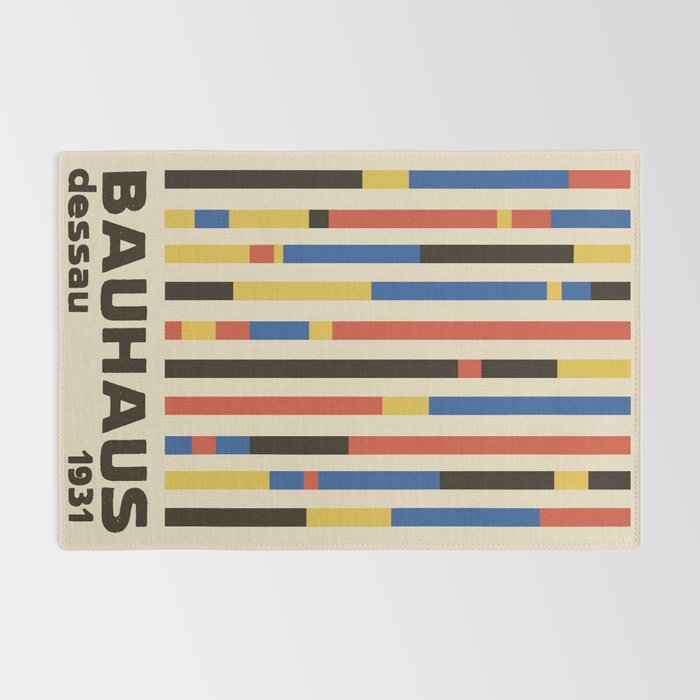 Bauhaus Dessau 1931 Modernist Minimal Homage Rug Gallery Image 2
