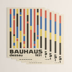 Bauhaus Dessau 1931 Modernist Minimal Homage Wrapping Paper Gallery Image 3